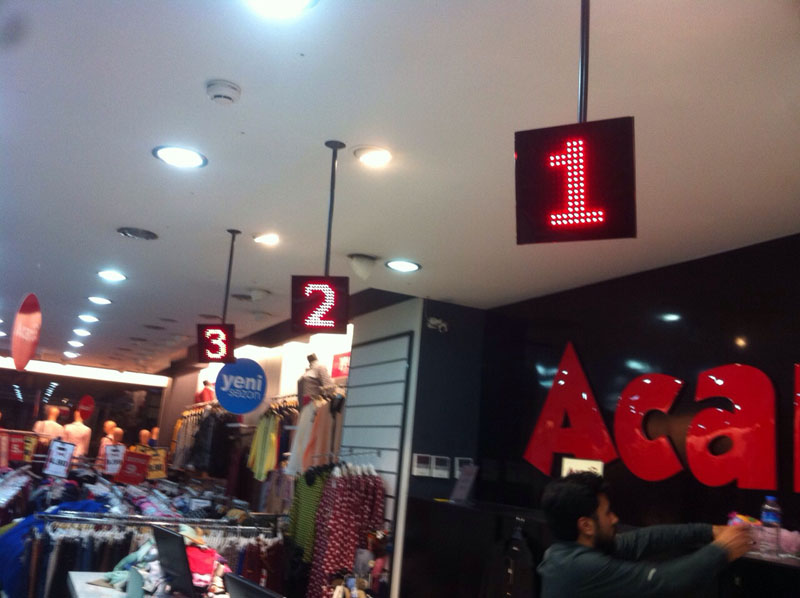 Acar Kids kasa sıramatik sistemi