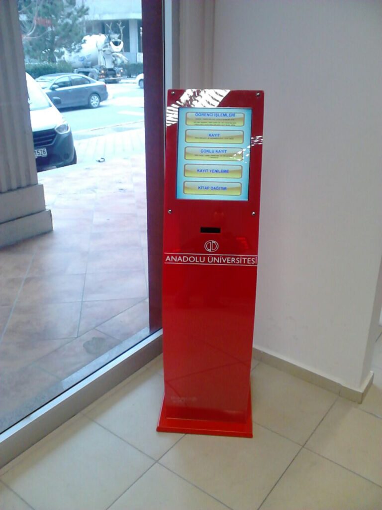 Açıköğretim Öğrenci Kayıt Sıra sistemi kiosk