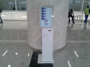 Ankara YHT Garı Sıramatik Sistemi Kiosk