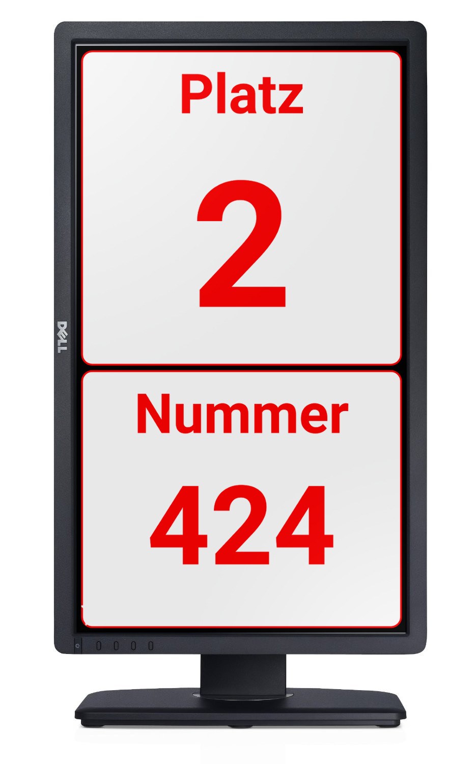 LCD Queue System Room Display