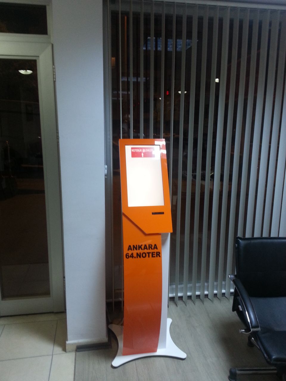 Noter Sıramatik Sistemi Kiosk