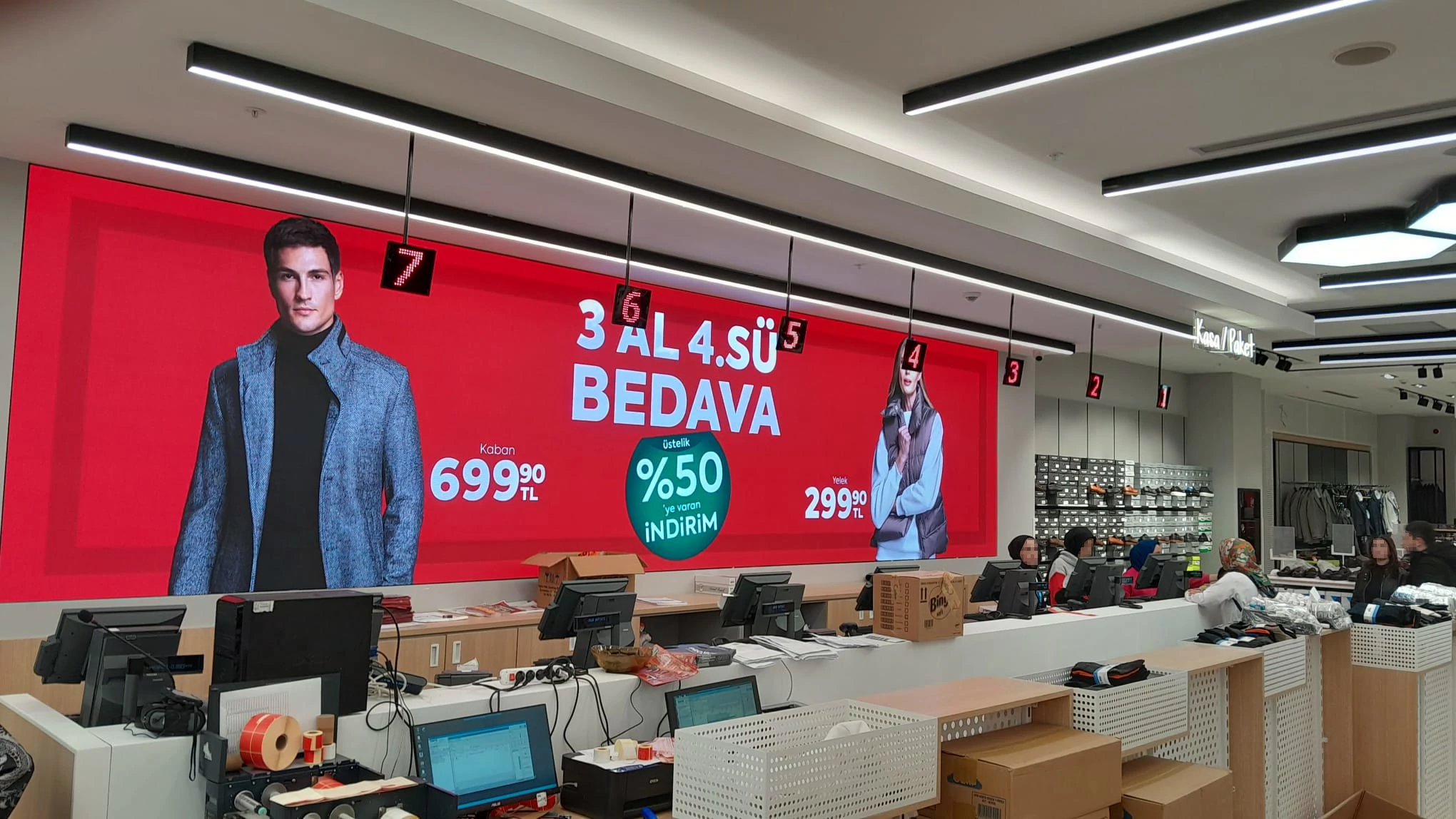 Akyaka AVM Çetinkaya Kasa Sıra Sistemi