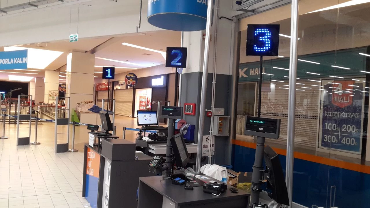 Decathlon Kasa Sıra Sistemi Ekranlar