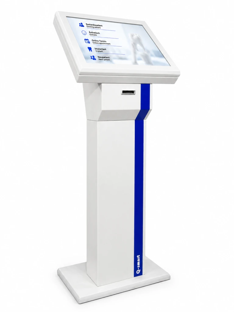 qsmart-siramatik-d3h-pro Q-smart D3H dokunmatik sıramatik sistemi, ayaklı bilet makinesi ve dijital sıra yönetim kiosku