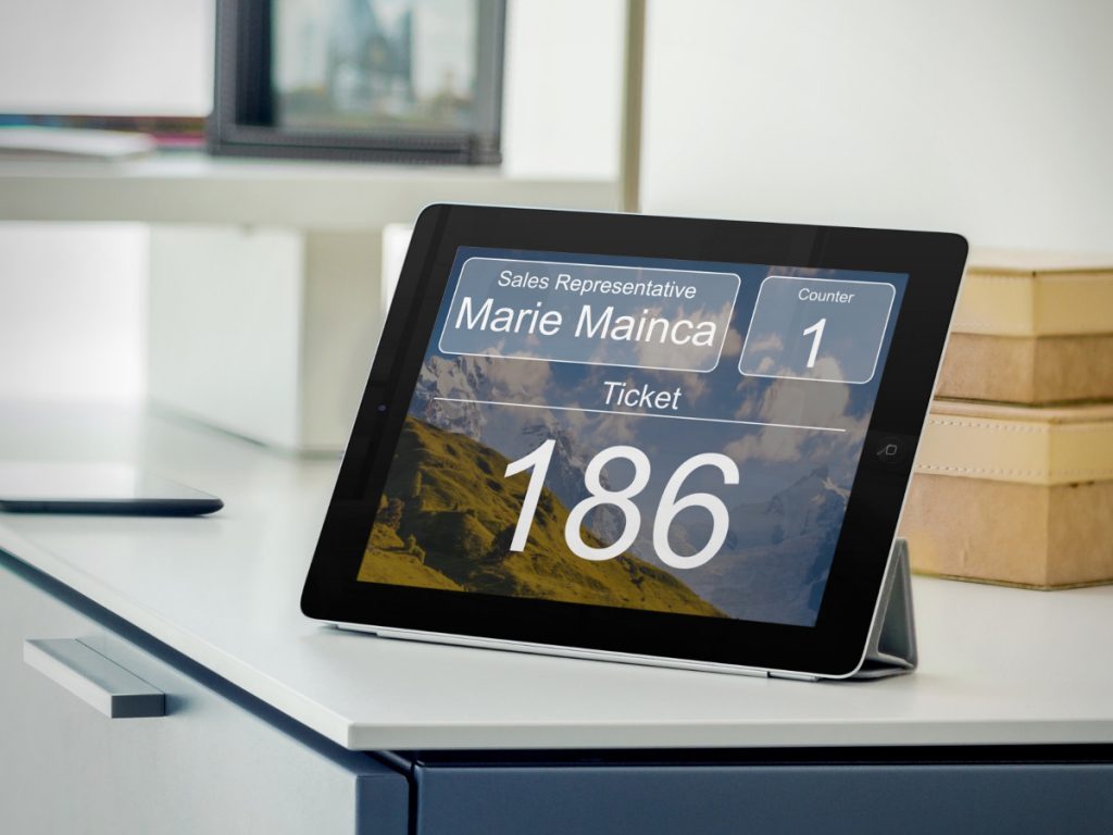 bulut kablosuz sıra sistemi masa tablet ekranı